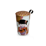 Tisani�re porcelaine 25cl - eigenart, filtre inox, double paroi, motif - tisani�re 25cl double paroi ...