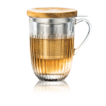 Tisanire en verre tremp 40cl - la rochre - ouessant - kusmi tea