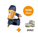 Lot bardage bostitch cloueur n66c - 2 - e + 5250 clous 55 mm inox a2