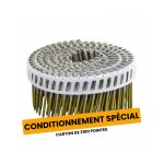 Novi - clous 2100 pointes rouleau 16 bardage 2, 6x55 anneles inox a4 tte bombe liaison pvc
