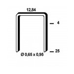 Novi - clous agrafes 80 - 6mm galva