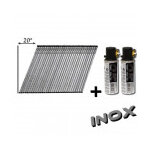 Novi - clous pack pointes paslode im250 / im65 a inclines 32mm brads inox a2 16ga + gaz