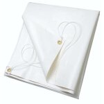 Ribimex bche blanche pvc 4x5 m 650 g / m2