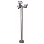 Ribimex lampadaire solaire timeo hauteur 199 cm 3 lampes avec tlcommande