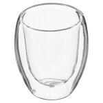 2 tasses  expresso double paroi clea transparent 8cl