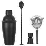4 accessoires  cocktail noirs