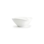 Bol repas pomme en porcelaine blanche 18cm