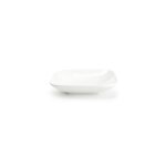 Coupelle carre en porcelaine blanche 15, 3cm match