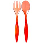 Couverts salade 2pcs square rouges 29, 5cm 5five secret de gourmet