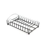 Egouttoir  vaisselle en filaire noir 30x19cm