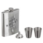 Flasque  whisky avec 2 shooter et un entonnoir