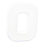 Lettre o papier mch blanc 12cm