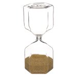Sablier hexagonale en verre 16cm loft