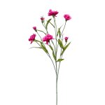 Tige ramifie artificielle de dianthus rose 70cm