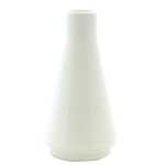 Vase pour bouquet parfum� en c�ramique blanc 12cm trap�ze