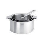 Set 3 casseroles strate amovible 16 / 18 / 20 cm avec poigne inox