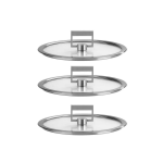 Lot de 3 couvercles plats 16 / 18 / 20 cm strate fixe Lot de 3 couvercles plats 16 / 18 / 20 cm strate fixe