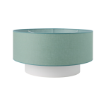 Abat - jour pour suspension tissu blanc et vert 60cm rym