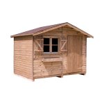 Abri de jardin sans plancher pervenche en bois autoclave Abri de jardin sans plancher pervenche en bois autoclave