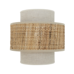 Applique col rond raphia et blanc renata