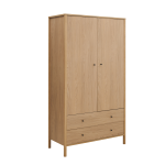 Armoire décor bois 2 portes 2 tiroirs simon camif Armoire décor bois 2 portes 2 tiroirs simon camif