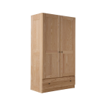 Armoire bois massif 2 portes 1 tiroir iris esat le hameau