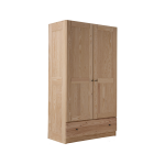 Armoire bois massif 2 portes 1 tiroir iris esat le hameau