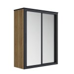 Armoire martin 2 portes miroirs