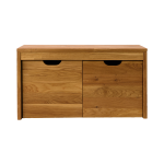 Banc bois massif 2 cubes de rangement cyriel
