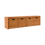 Banc bois massif 4 cubes de rangement cyriel