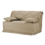 Canap bz tissu matelas bultex 15 cm gina