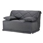 Canap bz tissu matelas bultex 15 cm gina