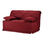 Canap bz tissu matelas bultex 15 cm gina