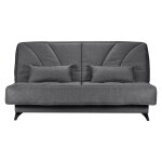 Canap clic - clac tissu matelas bultex 14 cm gipsy