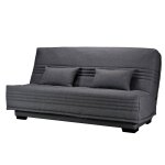 Canap clic - clac tissu guidel, matelas 17 cm