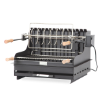 Barbecue exclusive mendy en acier noir