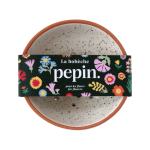 Bob�che fleurs - blanc grain�