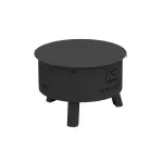 Brasero d'ext�rieur avec couvercle en acier � 60 cm original