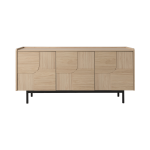 Buffet dcor bois pieds mtal 3 portes mila camif