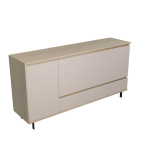 Buffet 4 portes 1 tiroir dcor bois gustavo