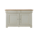 Buffet bois massif 2 portes 3 tiroirs embellie