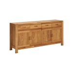 Buffet chne massif 4 portes 4 tiroirs luminescence camif