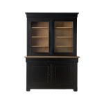 Buffet vaisselier bois massif 4 portes 3 tiroirs embellie