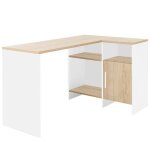 Bureau d'angle garry blanc