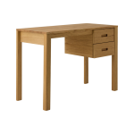Bureau chne massif 2 tiroirs luminescence camif