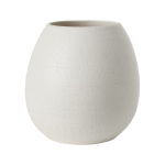 Cache pot rond en c�ramique 28cm murano blanc