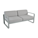 Canap� 2 places bellevie gris flanelle en aluminium