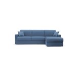 Canap d'angle convertible et rversible tissu dhoussable aubin