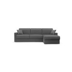Canap d'angle convertible et rversible tissu dhoussable aubin