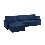 Canap d'angle convertible et rversible tissu dhoussable oslo